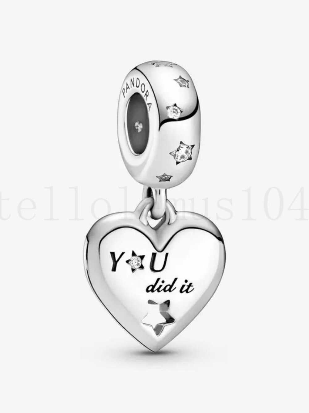 Pandora Heart & Stars Dangle Charm